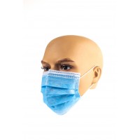 Медицинские маски трехслойные нестерильные  мельтблаун 50 шт