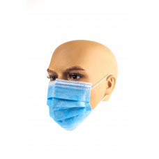 Медицинские маски трехслойные нестерильные  мельтблаун 50 шт