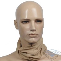 Шарф труба многофункциональная беж (100% Polyester)