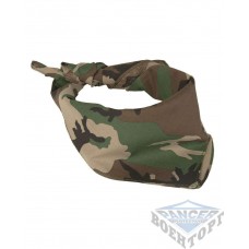 Бандана-шарф камуфляж woodland 53,5х53,5 (100% хлопок)