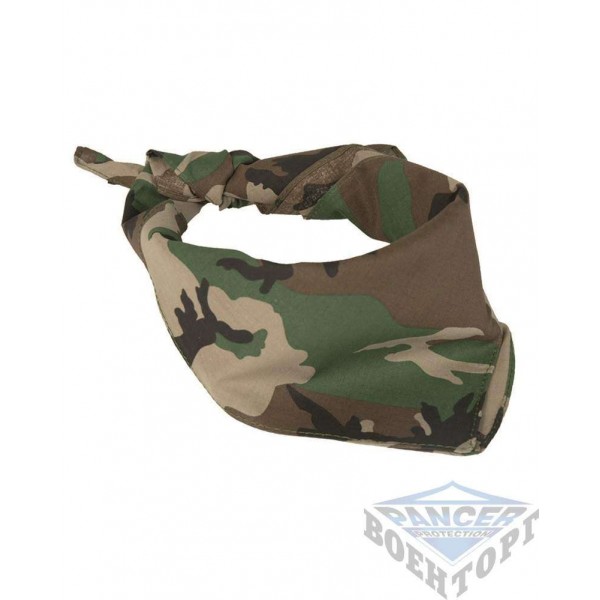 Бандана-шарф камуфляж woodland 53,5х53,5 (100% хлопок) - 2588046