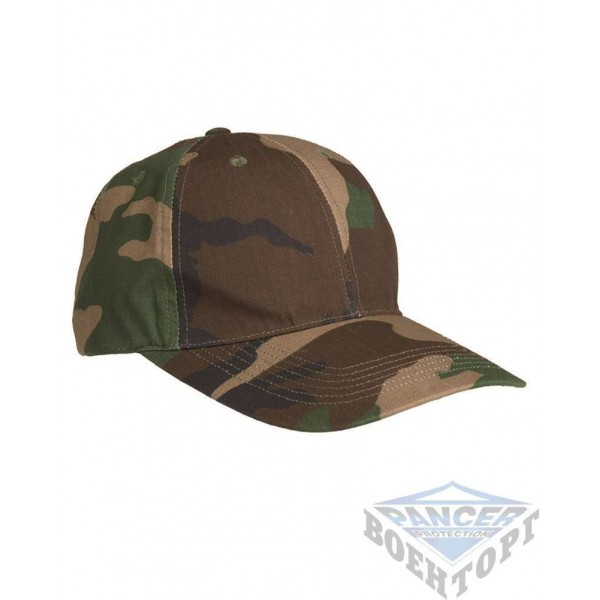 Бейсболка камуфляж woodland (65% полиэстер/35% хлопок) - 2588072