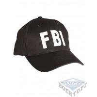 Чорна Бейсболка FBI (100% бавовна)