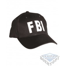 Бейсболка черная FBI (100% хлопок)
