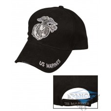 Чорна Бейсболка MARINES SANDWICH (100% бавовна)