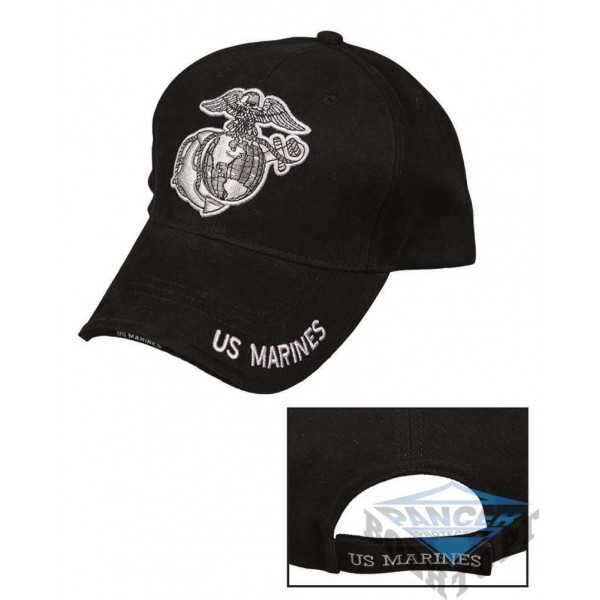 Чорна Бейсболка MARINES SANDWICH (100% бавовна) - 2588086