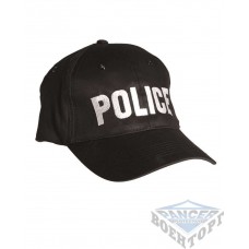 Бейсболка черная POLICE (100% хлопок)