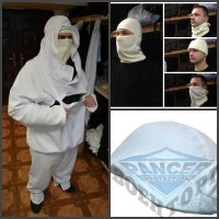 Білий маскхалат+баллаклава+кавер