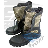 Берцы летние с пиксельной вставкой