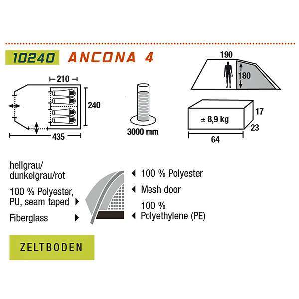 Намет High Peak Ancona 4 - 2588330 Намет High Peak Ancona 4 - 2588330