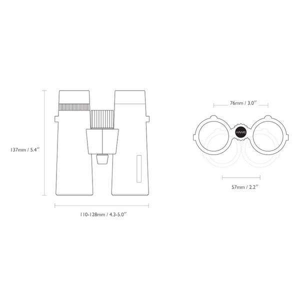 Бинокль Hawke Sapphire Top Hinge ED 8x42 (Black)