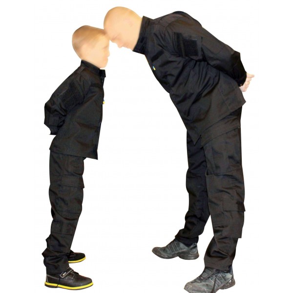 Детская черная форма спецназа (оригинал взрослой формы Нато) - 2589039 Детская черная форма спецназа (оригинал взрослой формы Нато) - 2589039