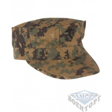 Кепка восьмиклинка USMC камуфляж digital woodland (100% хлопок рип-стоп)