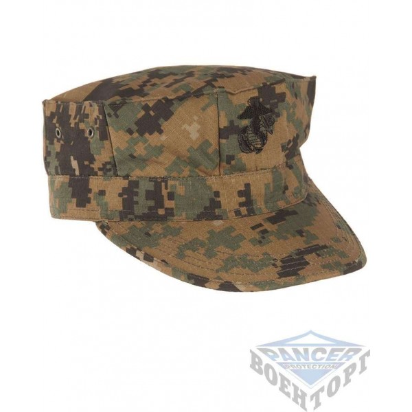 Кепка восьмиклинка USMC камуфляж digital woodland (100% хлопок рип-стоп) - 2589194