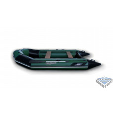 Килевая моторная лодка с жёсткой разборной палубой и надувным кильсоном AQUASTAR CAIMAN-RFD C-360 RFD