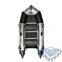Килевая моторная лодка с жёсткой разборной палубой и надувным кильсоном AQUASTAR KILLER-WHALE К-370