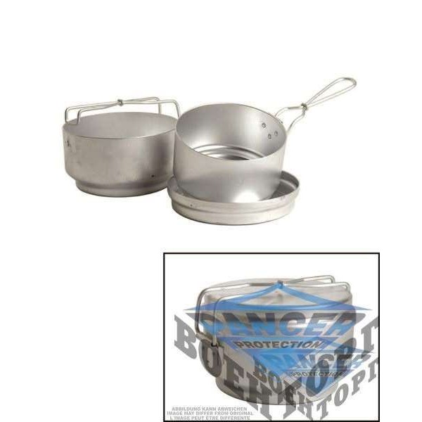 Котелок алюминиевый армейский CZ/SK KOCHGESCHIRR 3-TLG.ALU GEBR. - 2589485