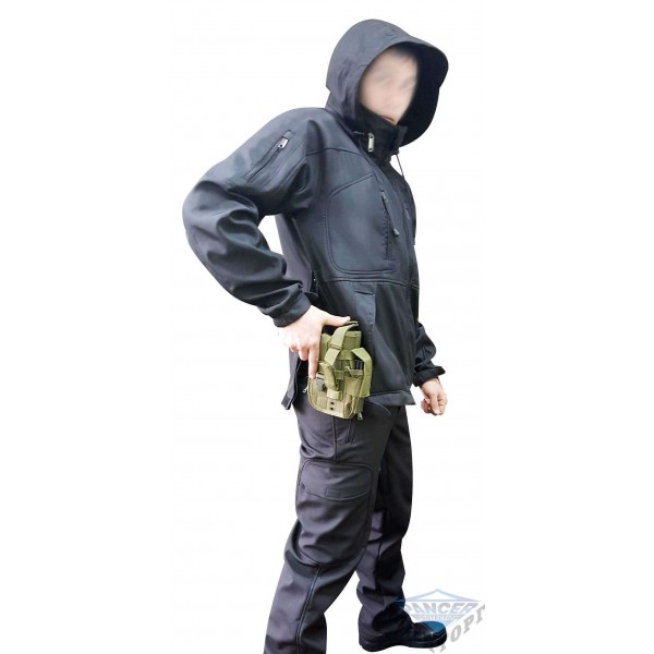 Куртка тактична чорна Soft shell під пістолет - 2589610 Куртка тактична чорна Soft shell під пістолет - 2589610