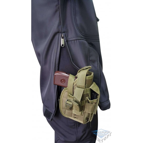 Куртка тактична чорна Soft shell під пістолет - 2589610 Куртка тактична чорна Soft shell під пістолет - 2589610