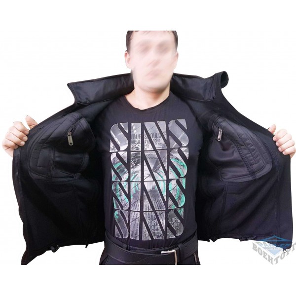 Куртка тактична чорна Soft shell під пістолет - 2589610 Куртка тактична чорна Soft shell під пістолет - 2589610