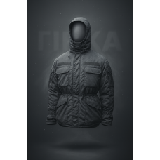 Куртка тактическая черная спецназ зима