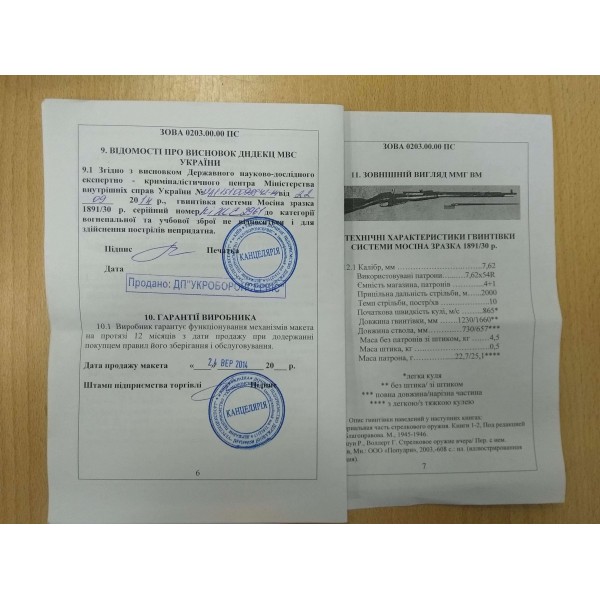 Массо-габаритный макет Винтовка Мосина - 2589725 Массо-габаритный макет Винтовка Мосина - 2589725