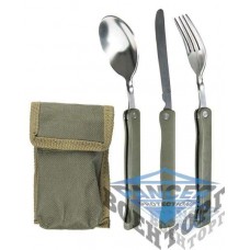 Набір столовий у чохлі KLAPPESSBESTECK 3-TLG.M.TASCHE OLIV
