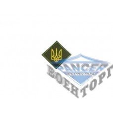 Нашивка на головной убор с трезубцем темная