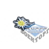 Нашивка на головной убор Ромашка темная