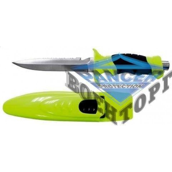 Ніж diving knife , professional , leg holster, neon - yellow / black - 2589974