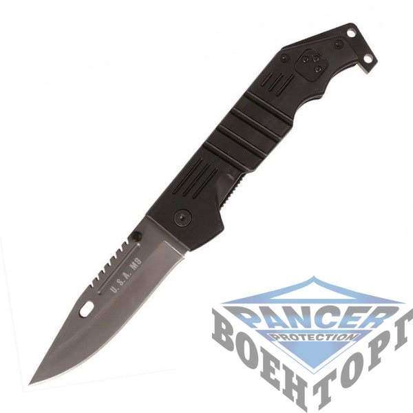 Нож MIL-TEC M9 Knife 155 mm Black - 2590045