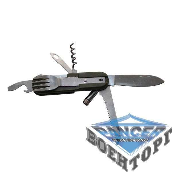 Нож многофункциональный с ложкой и фонариком - 2590132