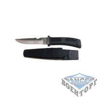 Ніж Diving knife , leg holster, black