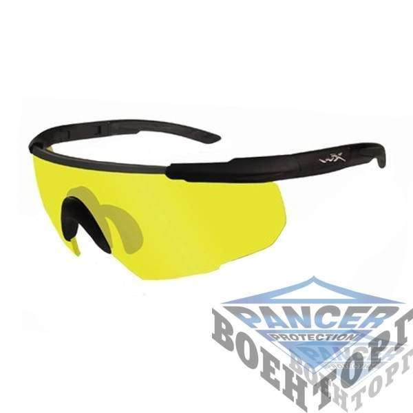 Очки Wiley X SABER ADV. Smoke/Yellow Matte w/Bag Black - 2590304