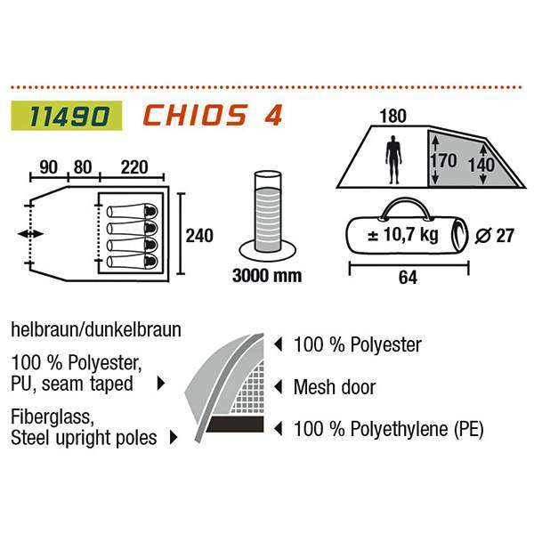Намет High Peak Chios 4 - 2590424 Намет High Peak Chios 4 - 2590424