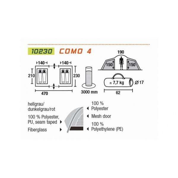 Намет High Peak Como 4 Gray - 2590425 Намет High Peak Como 4 Gray - 2590425