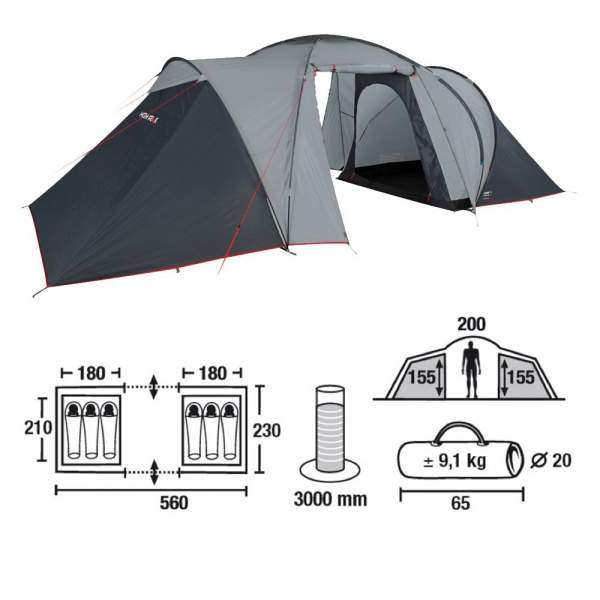Палатка High Peak Como 6 Gray - 2590426 Палатка High Peak Como 6 Gray - 2590426