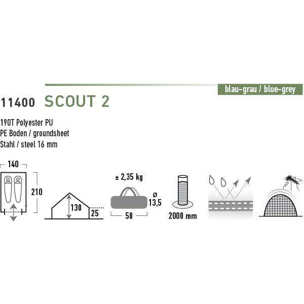 Намет High Peak Scout 2 Blue - 2590448