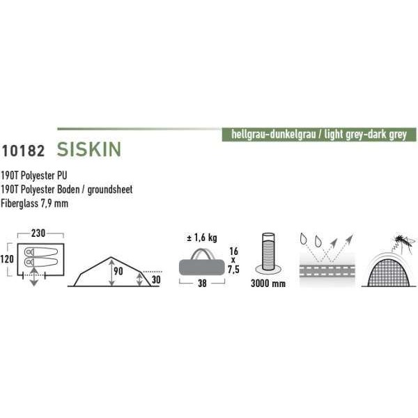 Намет High Peak Siskin 2 Gray - 2590462 Намет High Peak Siskin 2 Gray - 2590462