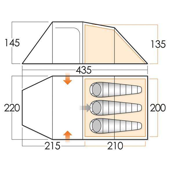 Палатка Vango Beta 350 XL River - 2590465 Палатка Vango Beta 350 XL River - 2590465