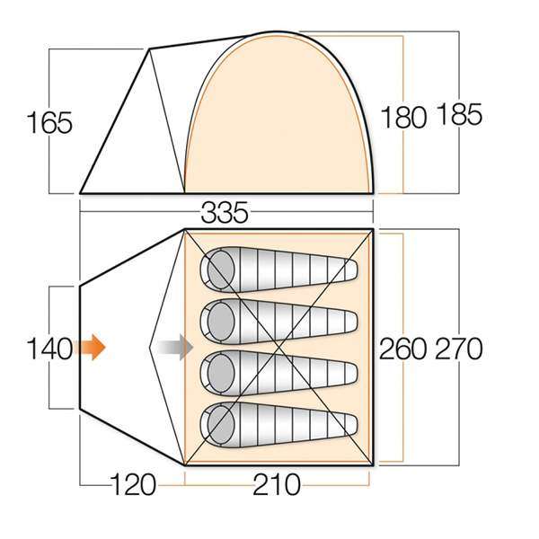 Палатка Vango Berkeley 400 Herbal - 2590471 Палатка Vango Berkeley 400 Herbal - 2590471