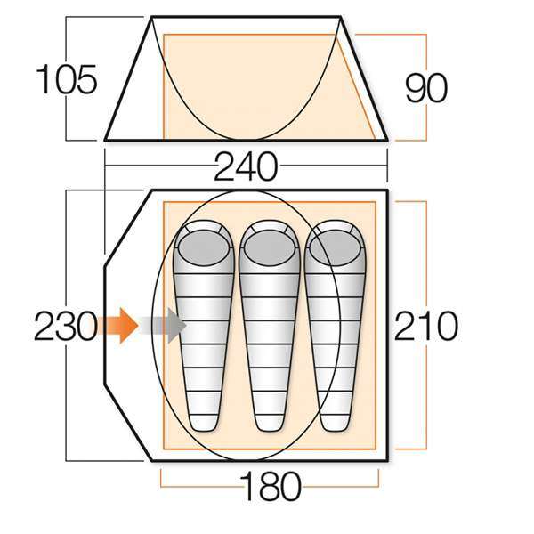Палатка Vango Pop 300 DS River - 2590475 Палатка Vango Pop 300 DS River - 2590475