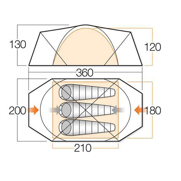 Палатка Vango Sigma 300+ River - 2590479 Палатка Vango Sigma 300+ River - 2590479