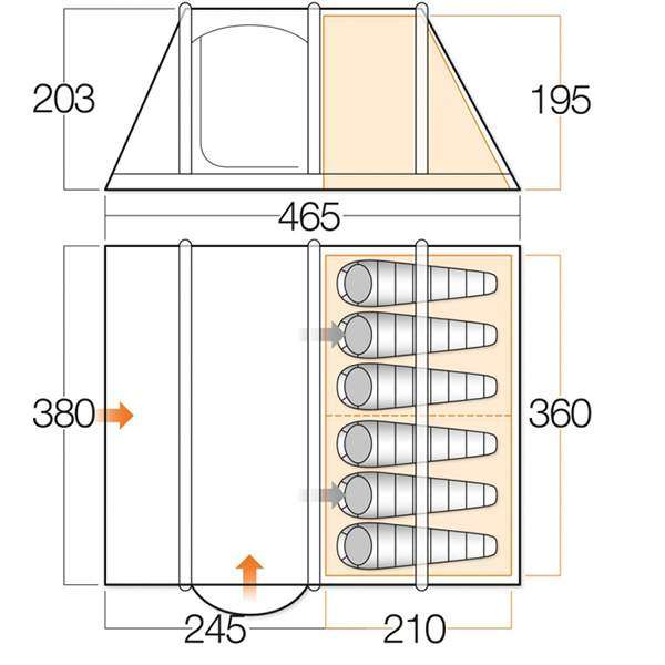 Палатка Vango Ravello 600 Herbal - 2590480 Палатка Vango Ravello 600 Herbal - 2590480