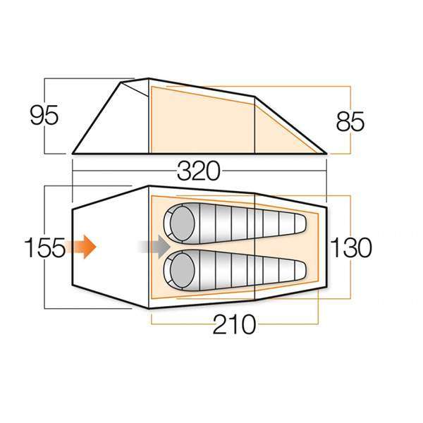 Намет Vango Tempest 200 Cactus - 2590487 Намет Vango Tempest 200 Cactus - 2590487