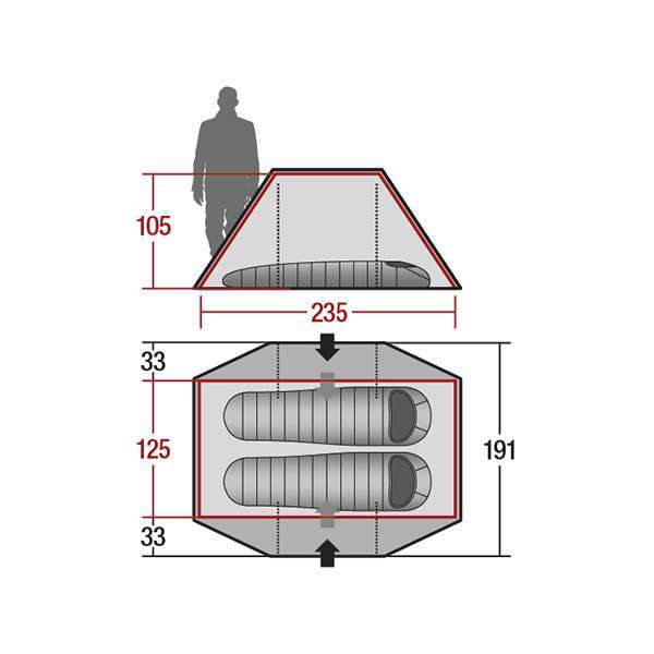 Намет Wechsel Aurora 2 Travel (Oak) + килимок Mola 2 шт - 2590492 Намет Wechsel Aurora 2 Travel (Oak) + килимок Mola 2 шт - 2590492