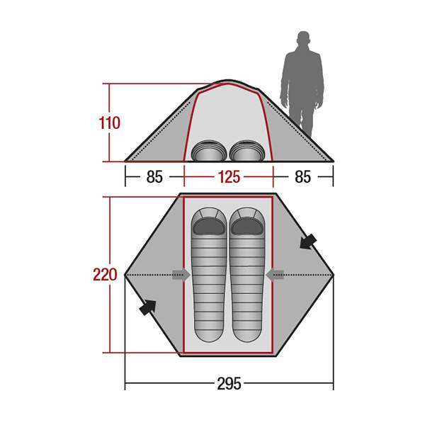 Намет Wechsel Charger 2 Travel (Oak) + килимок надувний 2 шт - 2590495