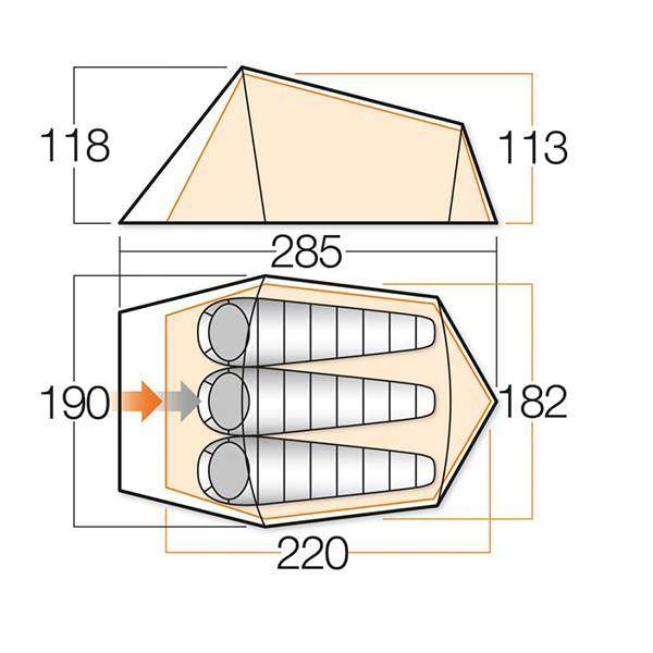 Палатка Vango Helix 300 Cactus - 2590554 Палатка Vango Helix 300 Cactus - 2590554