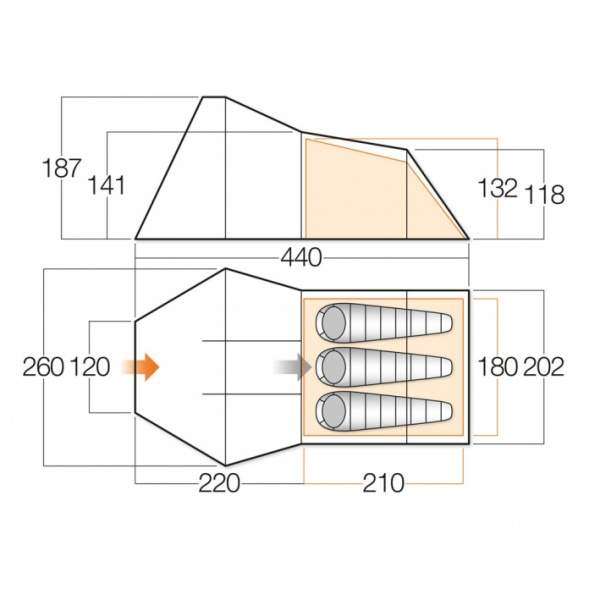 Намет Vango Galaxy 300 Cactus - 2590558 Намет Vango Galaxy 300 Cactus - 2590558