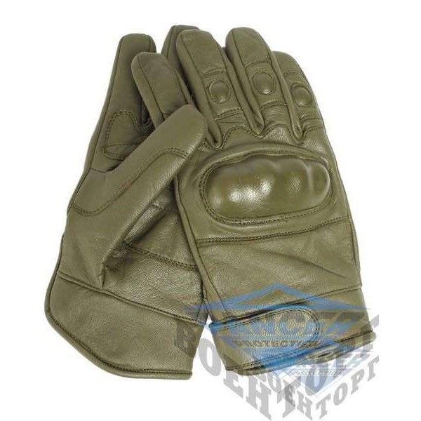 Рукавички TACTICAL GLOVES LEDER OLIV - 2590589